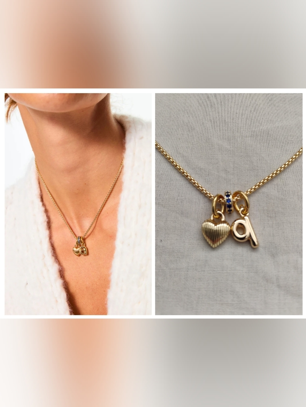 Roxanne Assoulin The Itsy Bitsy Puffy Initial Charm Necklace Initial "q"